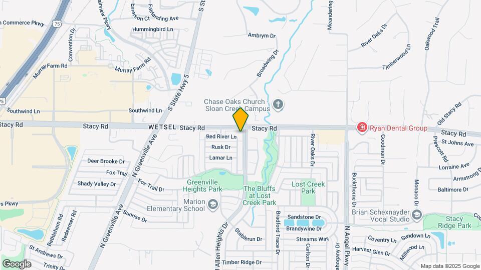 1740 Honey Creek Ln Map and Location Details