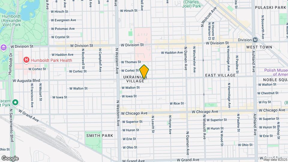 2229 W Augusta Blvd, Unit #1 - Garden Map and Location Details