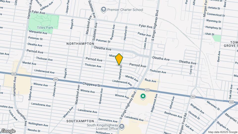 5007 Tholozan Ave, Unit 2F Map and Location Details