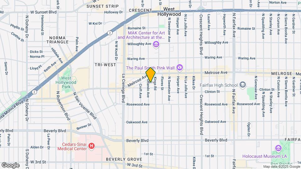 610 Orlando Ave Map and Location Details