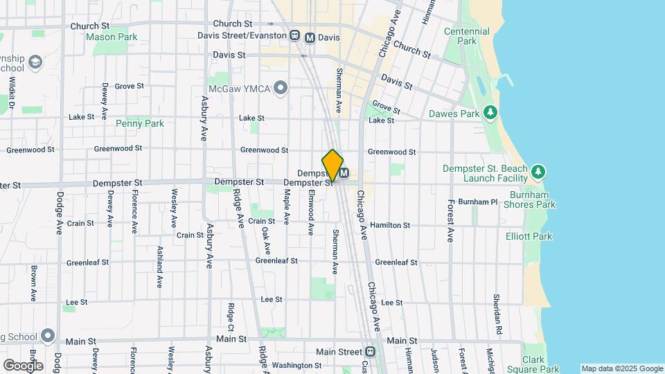 800 Dempster St Map and Location Details