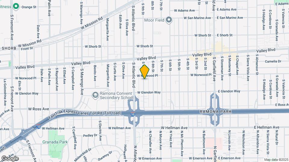 1618 S 9th St Map and Location Details