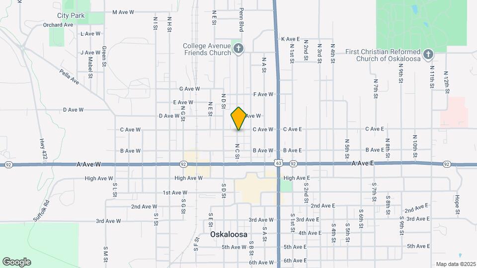 322 N C St Map and Location Details