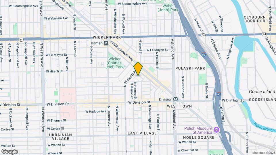 1320 N Wicker Park Ave Map and Location Details
