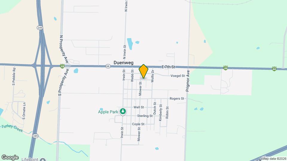 314 Hardy St Map and Location Details