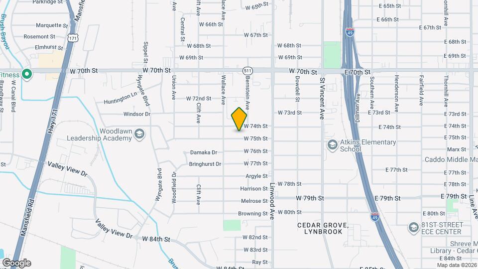 513 W 75th St Map and Location Details