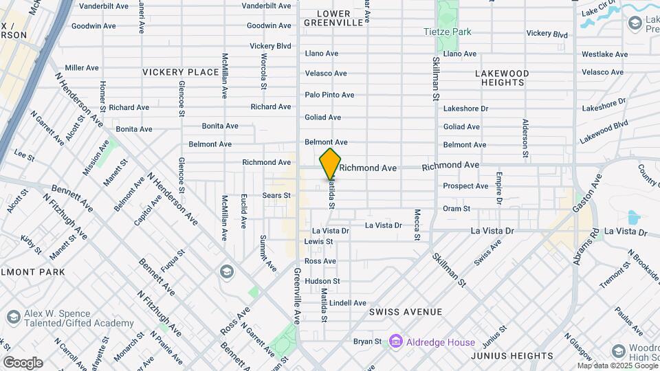 5747 Prospect Ave Mapa y Detalles de la Ubicación