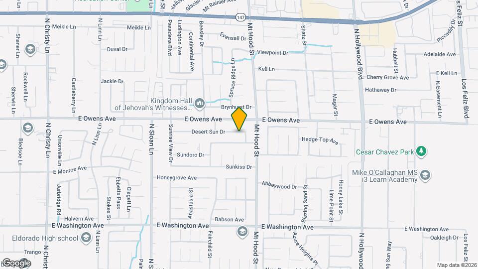 6251 Desert Sun Dr Map and Location Details