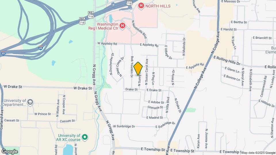 2865 N Sunny Ln Map and Location Details