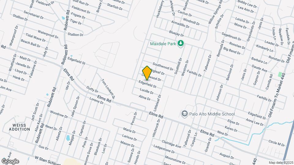 2707 Edgefield St Map and Location Details