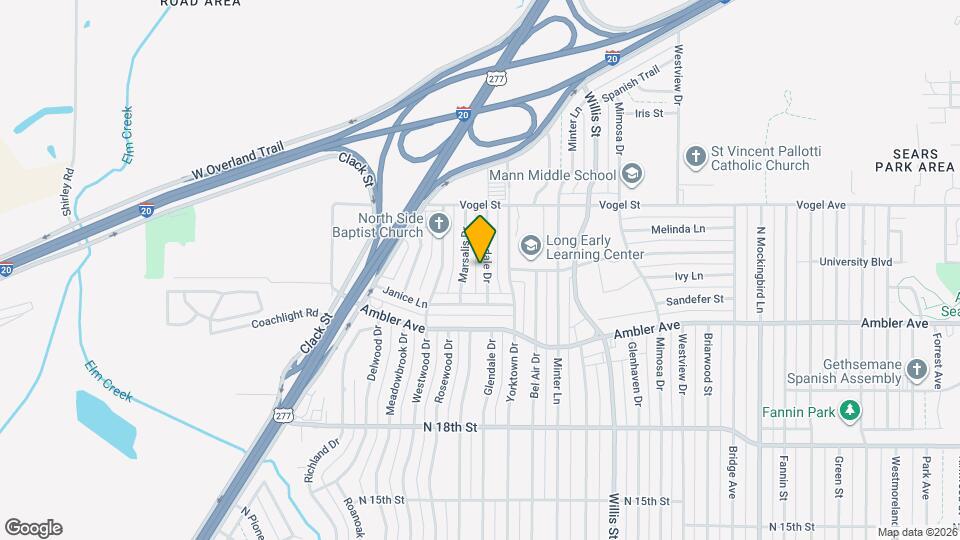 2358 Glendale Dr Map and Location Details