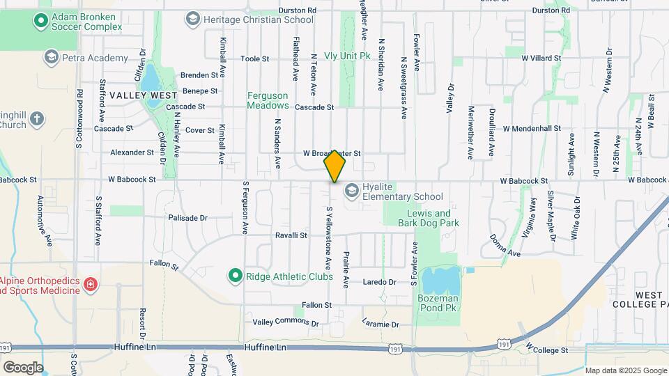 104 S Yellowstone Map and Location Details