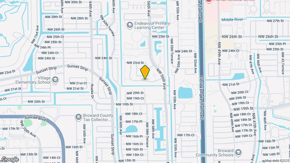 5802 NW 21st St Map and Location Details