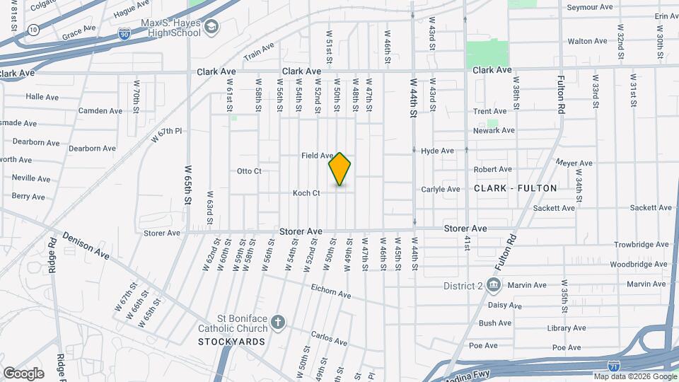 3295 W 50th St Map and Location Details