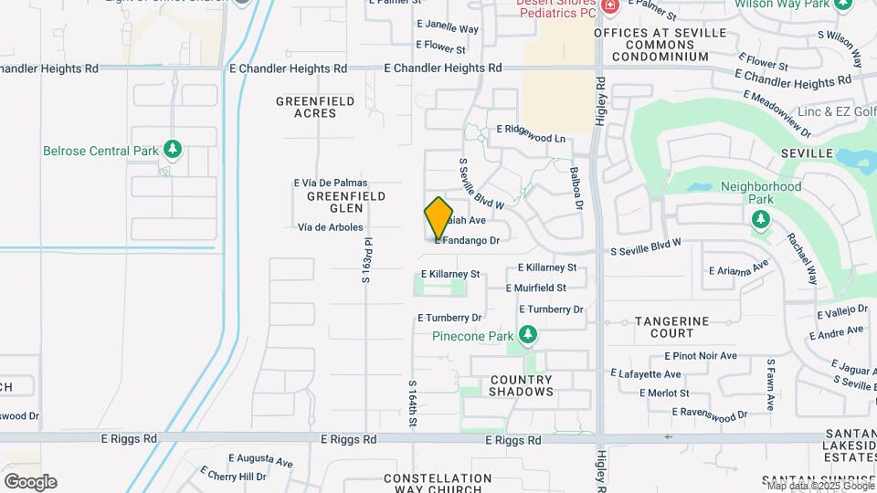 2849 E Fandango Dr Mapa y Detalles de la Ubicación