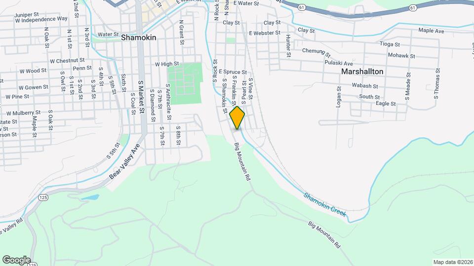 453 S Shamokin St Map and Location Details