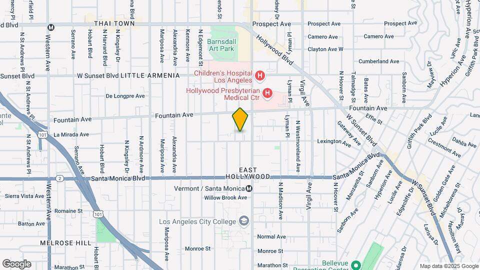 1212 N New Hampshire Ave Mapa y Detalles de la Ubicación