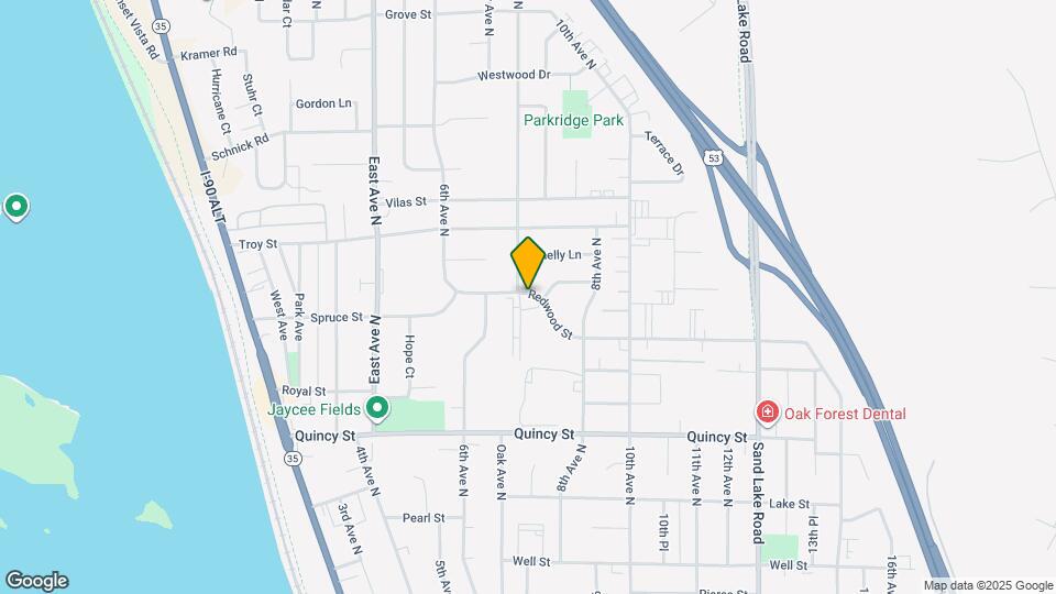 726 Redwood St Map and Location Details