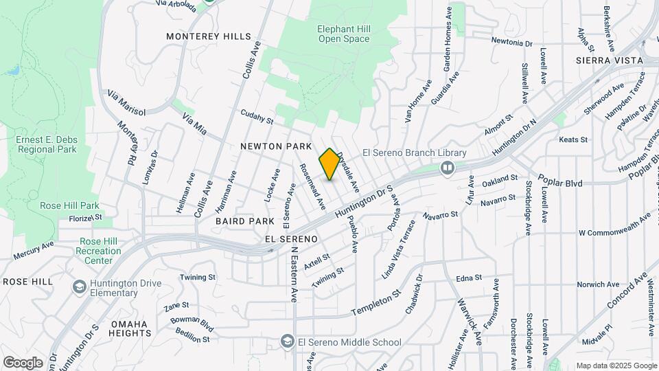 3743 Pueblo Ave, Unit 3743 1/2 Pueblo Ave Map and Location Details