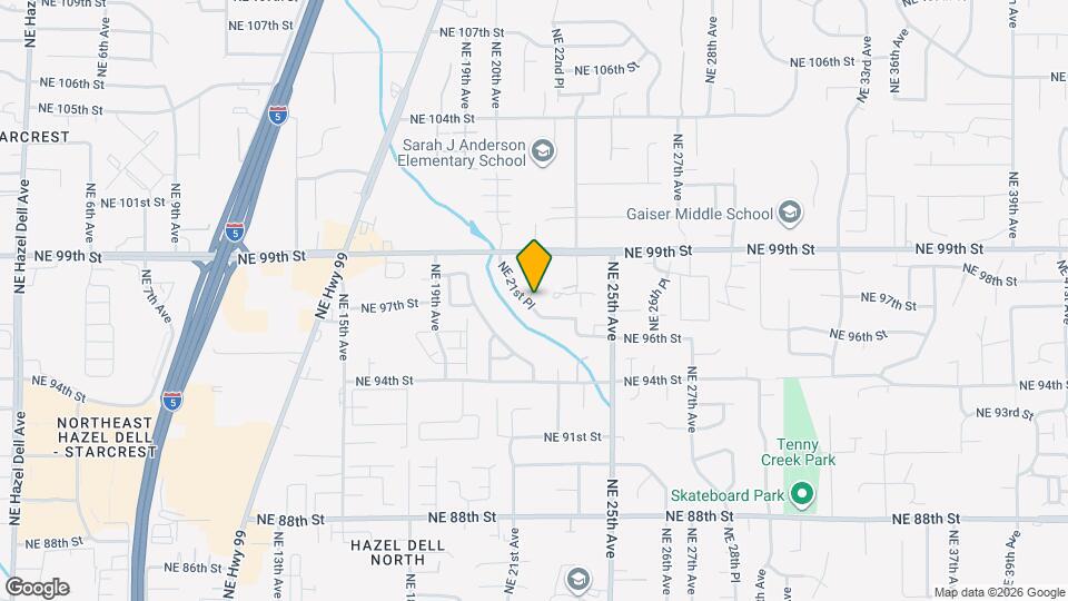 9611 NE 21st Pl Map and Location Details