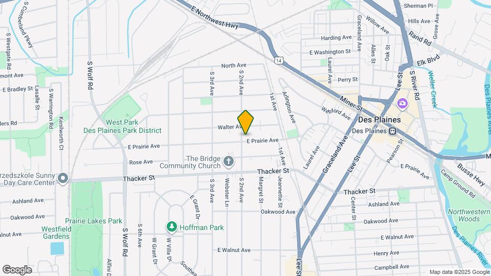 1014 E Prairie Ave Map and Location Details