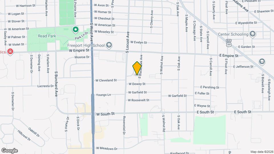 1442 S Blackhawk Ave Map and Location Details