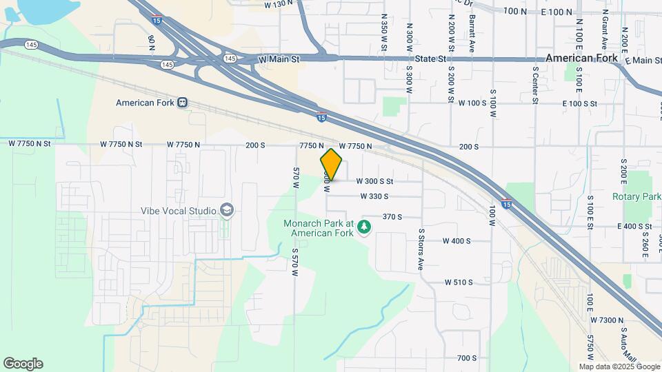 493 W 300 S St Map and Location Details