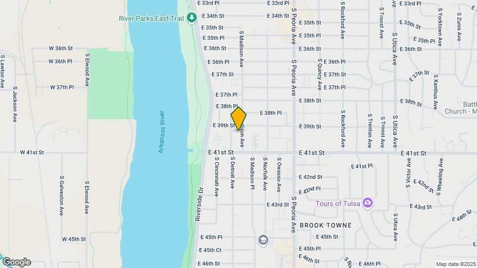 3916 S Madison Ave Map and Location Details