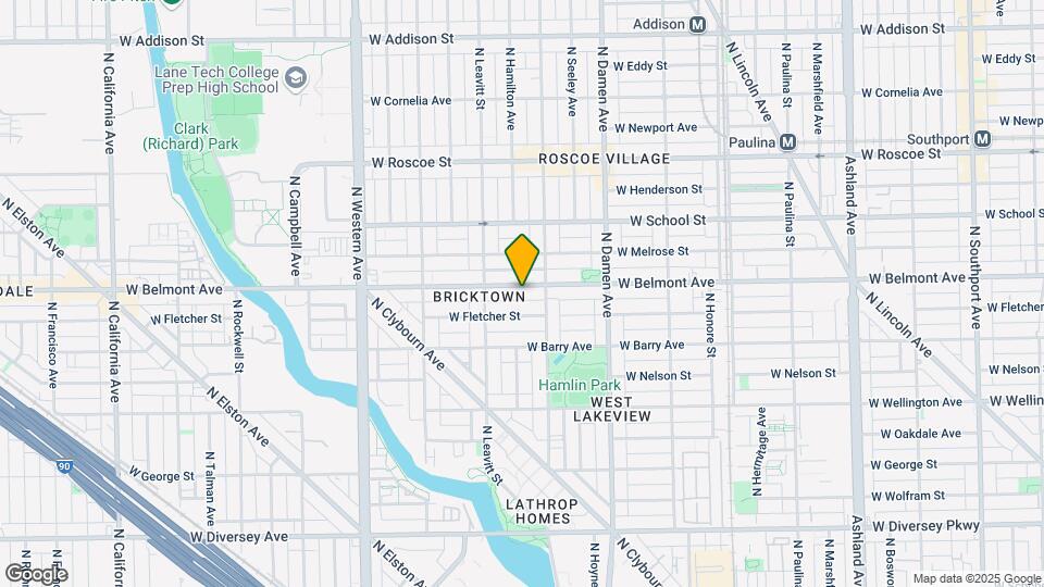 2121 W Belmont Ave, Unit 2F Map and Location Details