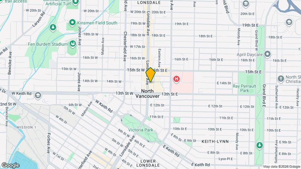 1352 Lonsdale Av Map and Location Details