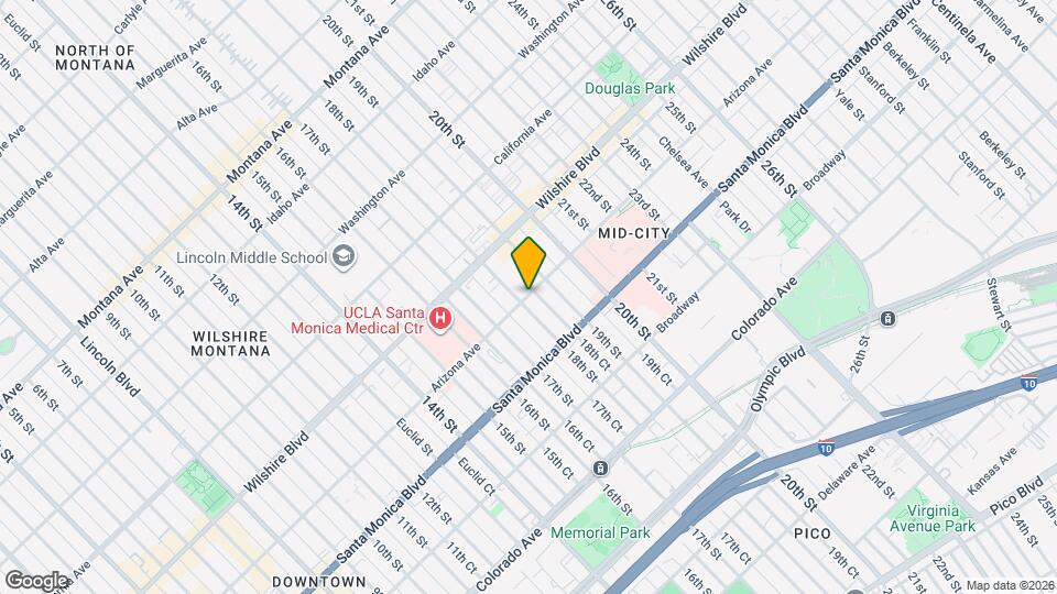 1814 Arizona Ave, Unit 1814 Map and Location Details