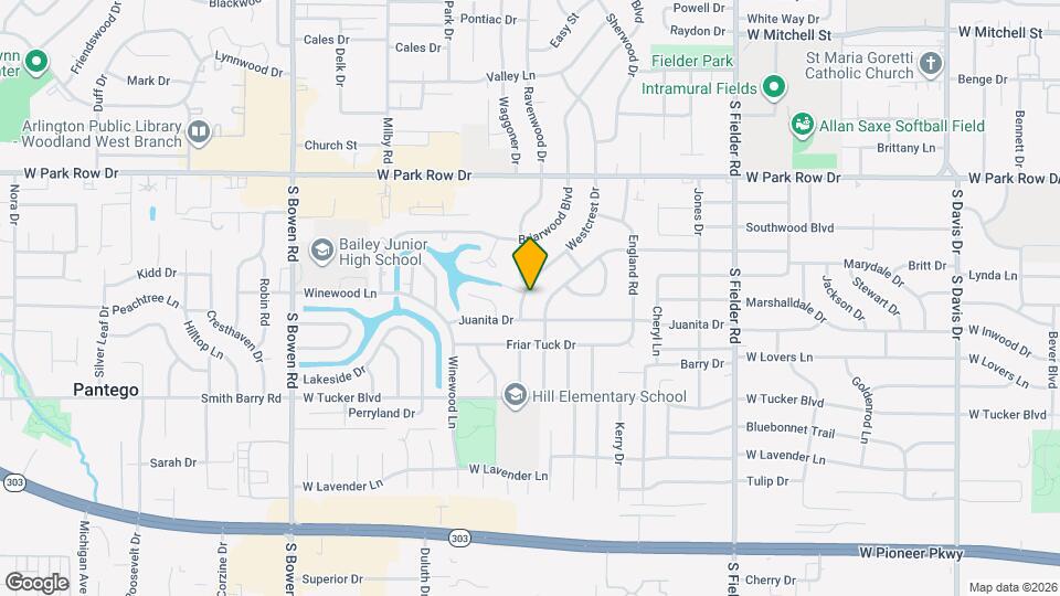 1803 Westcrest Dr Map and Location Details