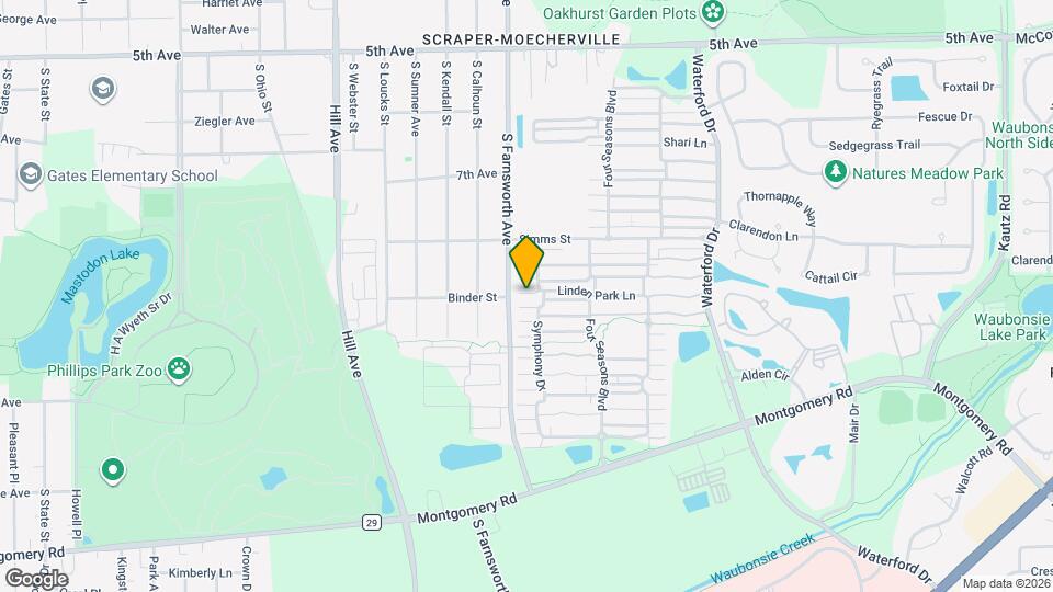 871 Symphony Dr Mapa y Detalles de la Ubicación