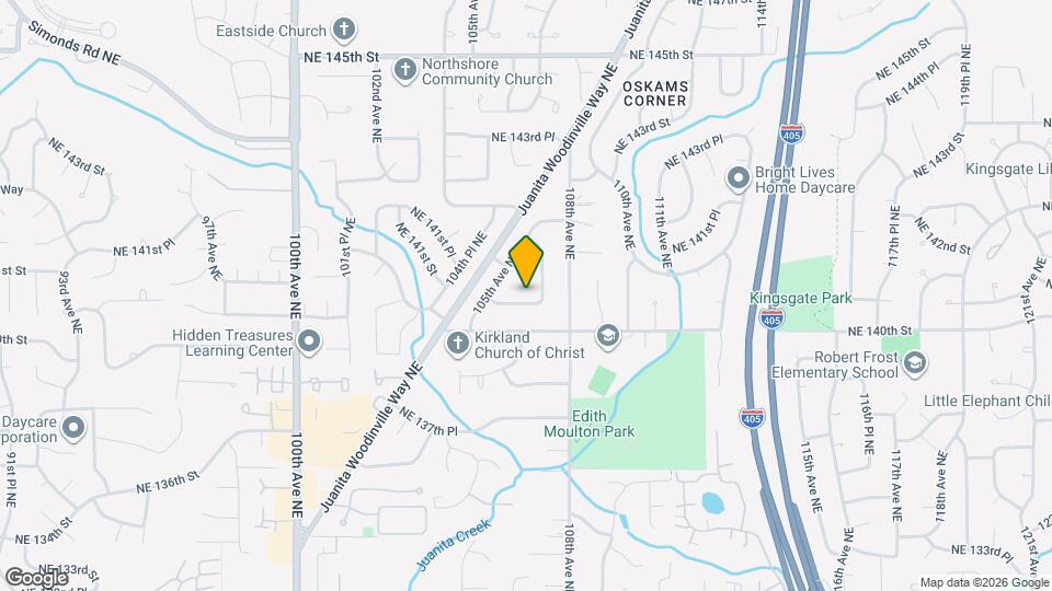 10538 NE 141st St Map and Location Details