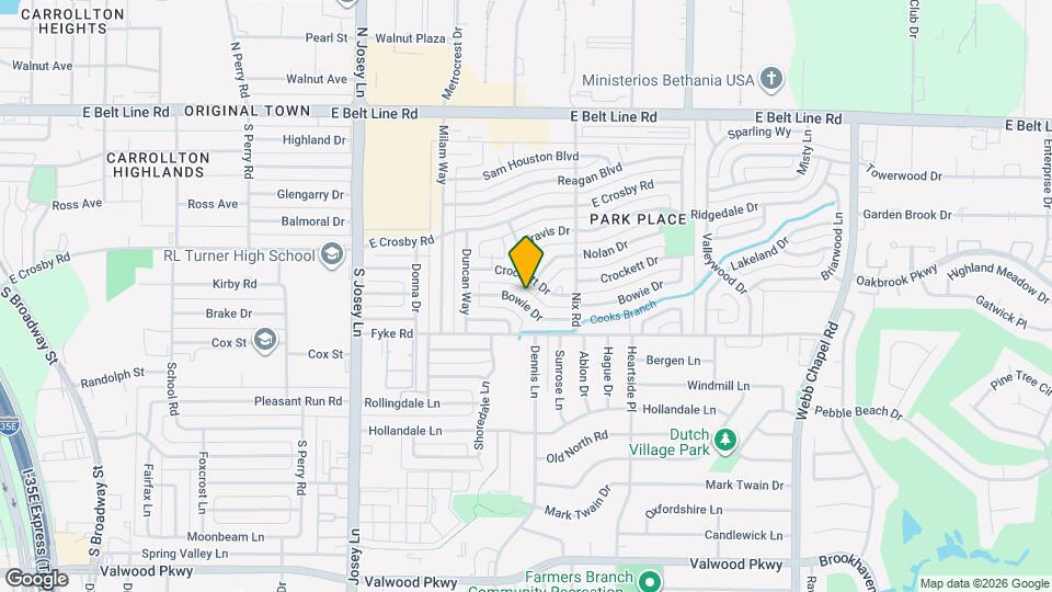 2121 Bowie Dr Map and Location Details