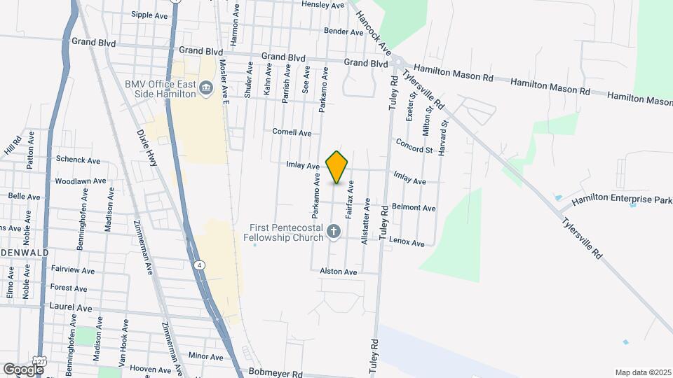 1936 Pater Ave Map and Location Details