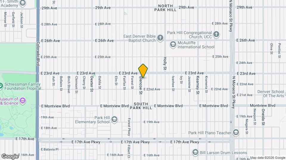 2252 Glencoe St Mapa y Detalles de la Ubicación
