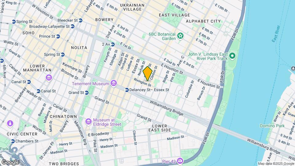 158 Rivington St Map and Location Details