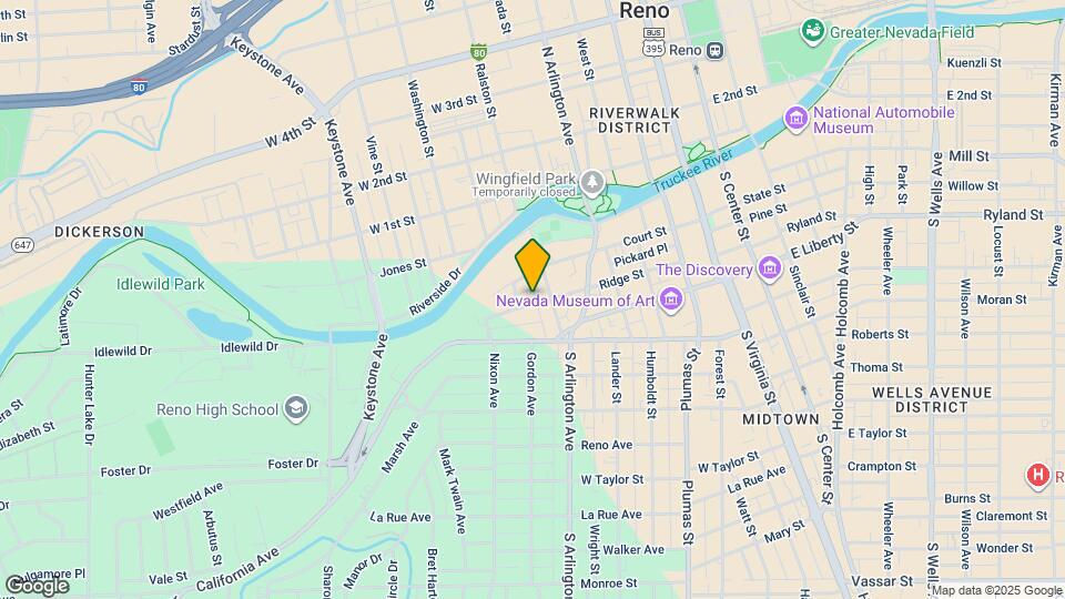 529 Ridge St Map and Location Details
