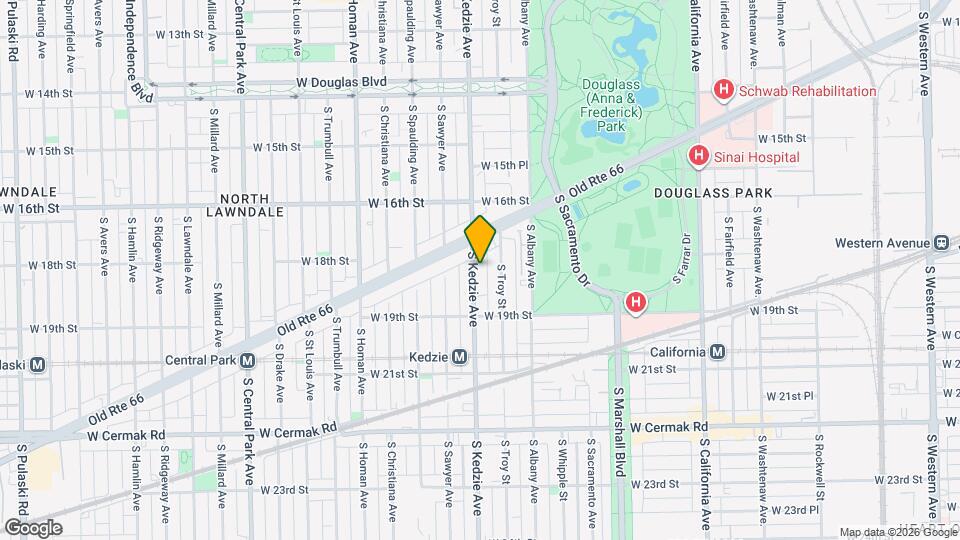 1829 S Kedzie Ave Map and Location Details