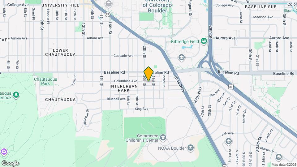 2018 Columbine Ave Map and Location Details