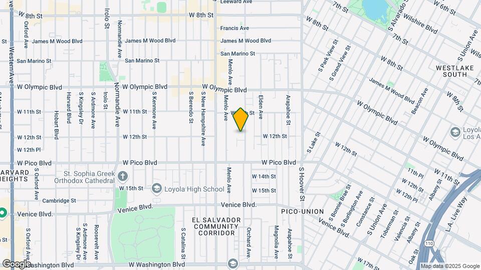 1155 S Westmoreland Ave Mapa y Detalles de la Ubicación