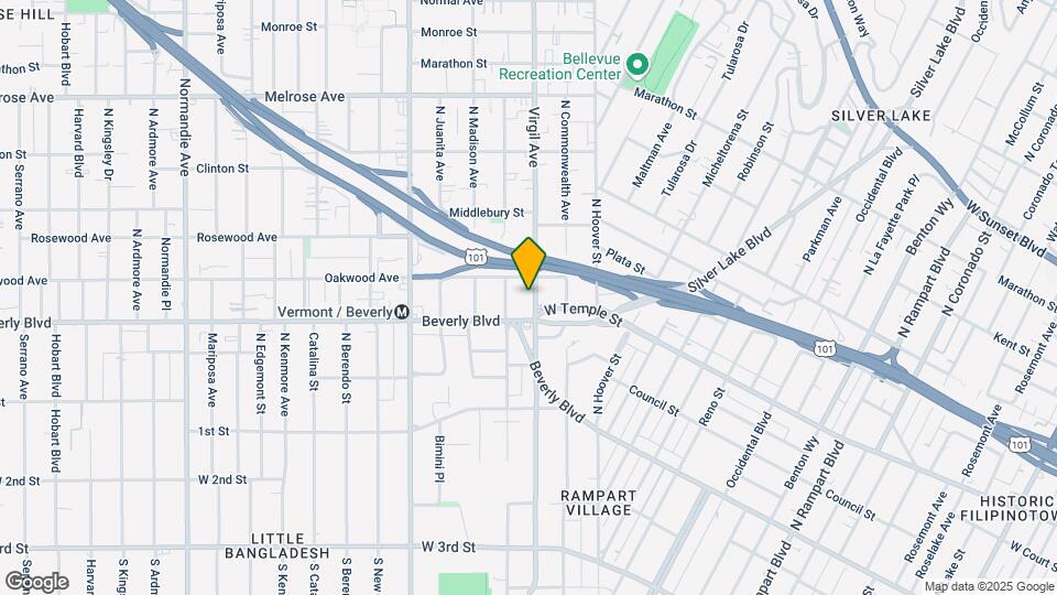 323 N Virgil Ave Map and Location Details