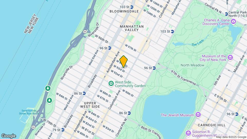 125 W 93rd St Map and Location Details