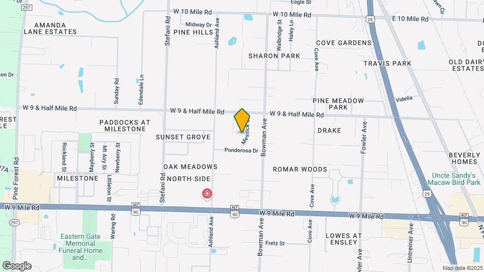 8631 Messick St Map and Location Details