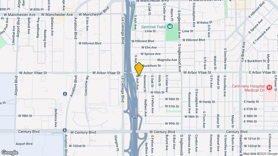 916 S Ash Ave Map and Location Details