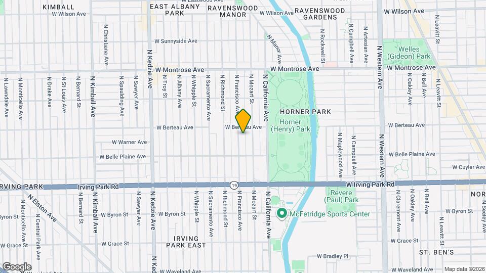 4141 N Francisco Ave Mapa y Detalles de la Ubicación