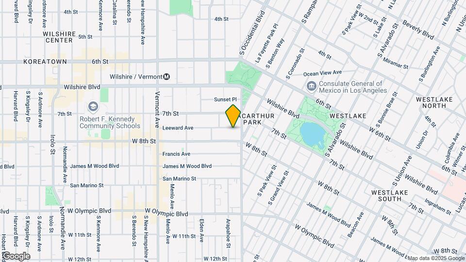 2826 Leeward Ave Mapa y Detalles de la Ubicación