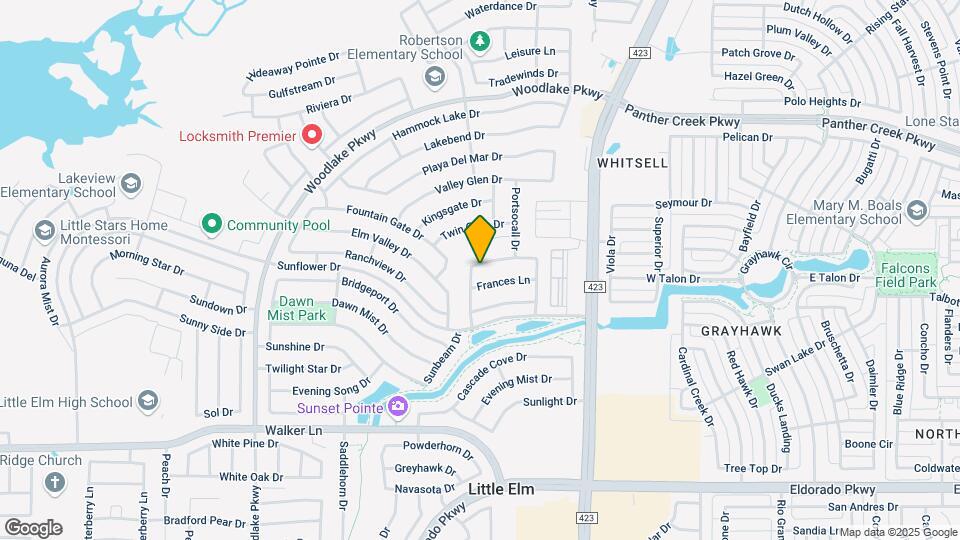 2604 Shadow Glen Dr Map and Location Details
