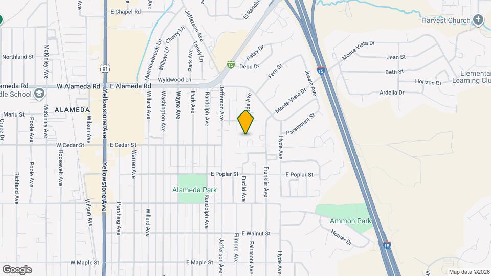 1094 E Cedar St Map and Location Details